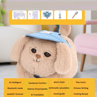 Smart AI Labrador Plush Toy for Girls, Interactive Talking Companion, Emotional Support Stuffed Animal for Sleep and Comfort